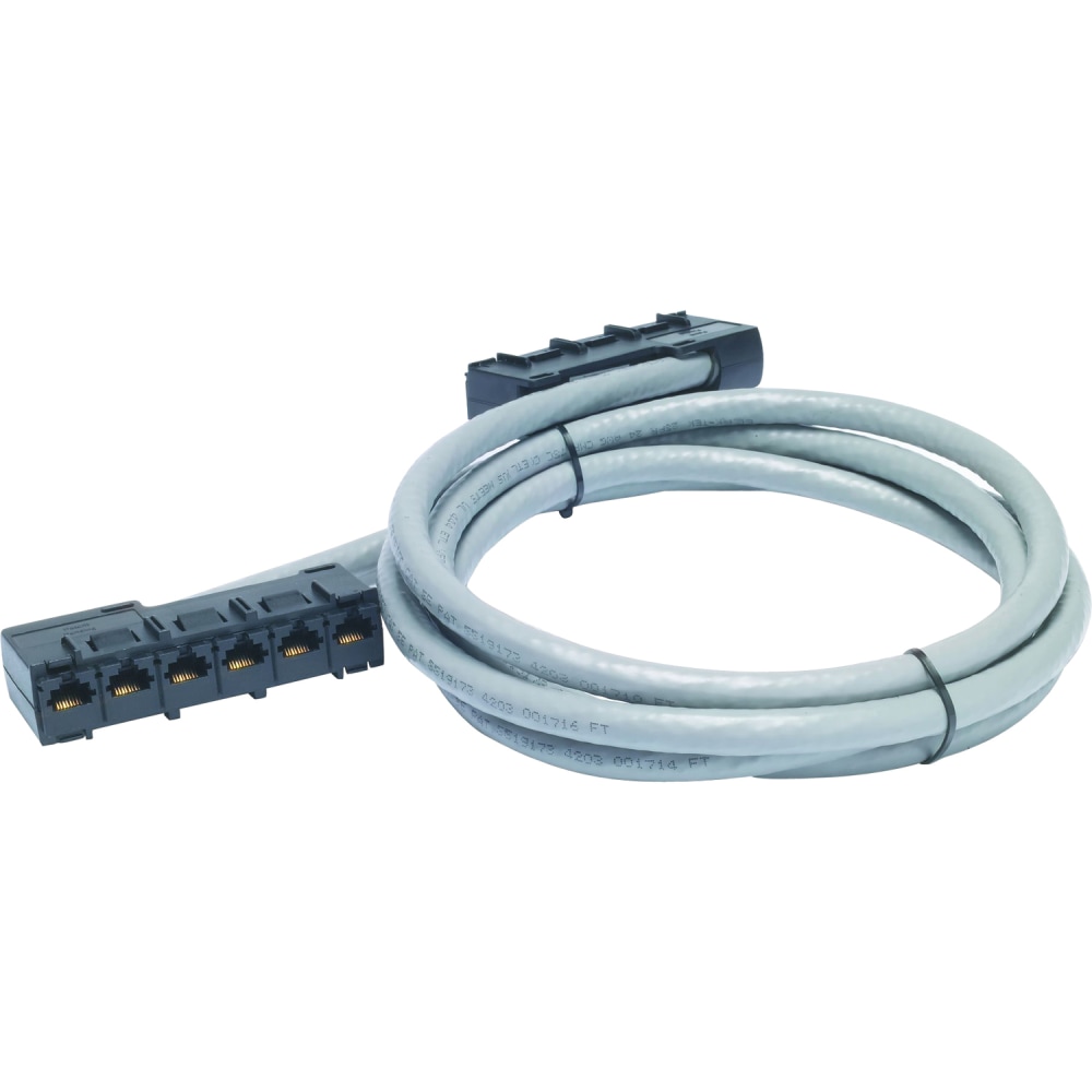 APC Cat5e CMR Data Distribution Cable - RJ-45 Female - RJ-45 Female - 25ft - Gray MPN:DDCC5E-025