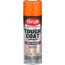 Krylon® Tough Coat Advance  Spray Paint w/ Rust Barrier Technology 20 oz. Gloss Safety Orange - Pkg Qty 6 K00559008