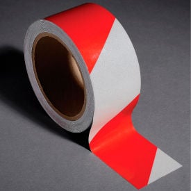 INCOM® Safety Tape Reflective Striped Red/White 2