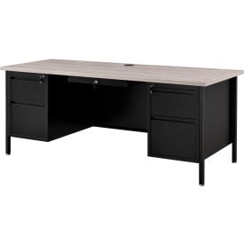 Interion® Steel Teachers Desk 72