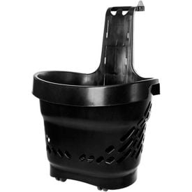 Versacart® Genplus 360° Black Plastic Rolling Basket 68 Liter 201-68L BLK