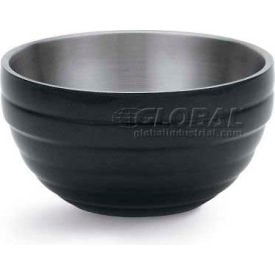 Vollrath® Double-Wall Insulated Serving Bowl 4659060 1.7 Quart Black Black - Pkg Qty 6 4659060