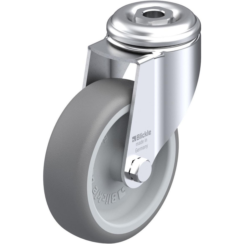 Standard Casters, Mount: Hollow Kingpin , Caster Type: Swivel , Brake Type: No Brake , Bearing Type: Plain Bore , Style: Plain Bore  MPN:560565