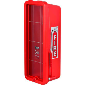 Cato Chief Plastic Fire Extinguisher Cabinet Fits 10 Lbs. Extinguisher Red 11051-H