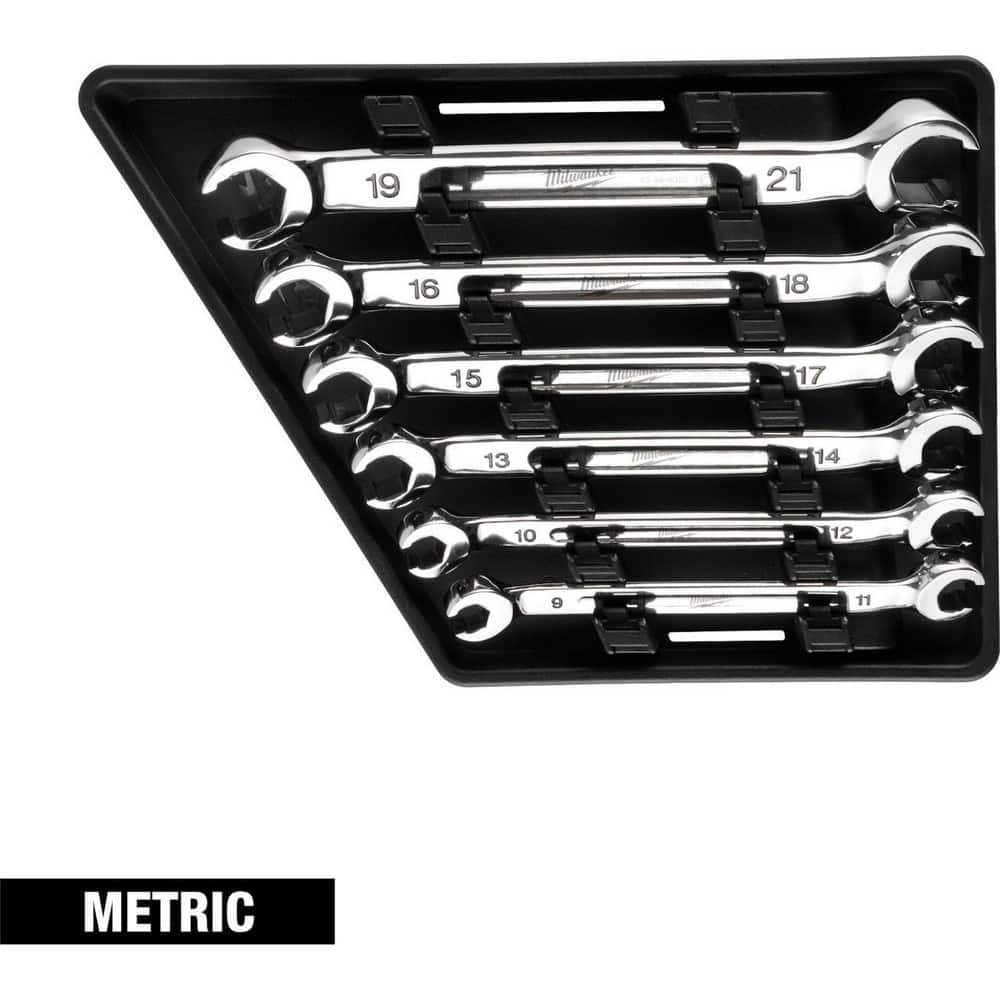 Wrench Sets, System Of Measurement: Metric , Container Type: Tray , Material: Chromium-Vanadium Steel , Finish Coating: Chrome , Non-sparking: No  MPN:48-22-9471