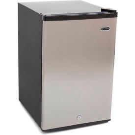 Whynter Counter Height Upright Freezer With Lock Solid Door 3 Cu. Ft. Stainless Steel/Black CUF-301SS