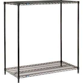 Nexel® 2 Shelf Black Epoxy Wire Shelving Unit Starter 30