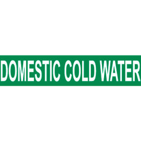 NMC™ Pressure Sensitive Pipe Marker Domestic Cold Water 9