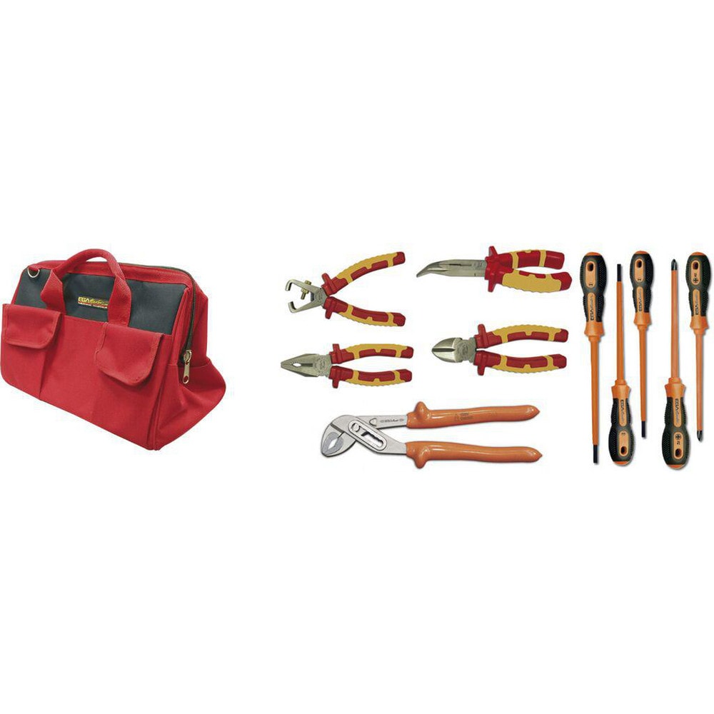 Combination Hand Tool Sets, Set Type: Electrician's Tool Set , Number Of Pieces: 10 , Measurement Type: Metric , Container Type: Tool Bag  MPN:79061