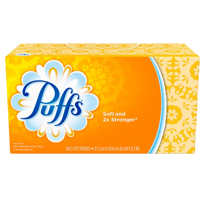 Puffs White 2-Ply Facial Tissue, 180 Sheets Per Box, Case Of 24 Boxes MPN:87611CT