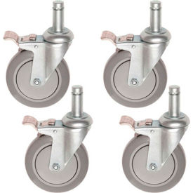 Nexel® CA5BP4 (4) Swivel Brake Stem Casters 5