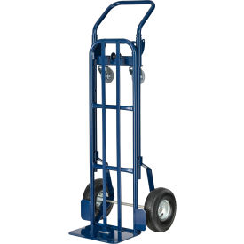 GoVets™ Steel 2-in-1 Convertible Hand Truck - Pneumatic Wheels - 600 Lb. Capacity 546185