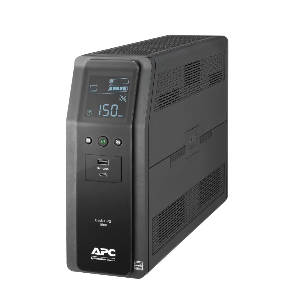 APC Back-UPS Pro 10-Outlet Tower Uninterruptible Power Supply, 1,500VA/900 Watts, BN1500M2 MPN:BN1500M2