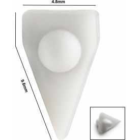 Bel-Art Spinvane Teflon Triangular Magnetic Stirring Bar 5.6 x 9.6 x 4.8mm Fits 1 ml Vials White 371340000