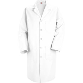 Red Kap® Men's Lab Coat White Poly/Combed Cotton Regular 48