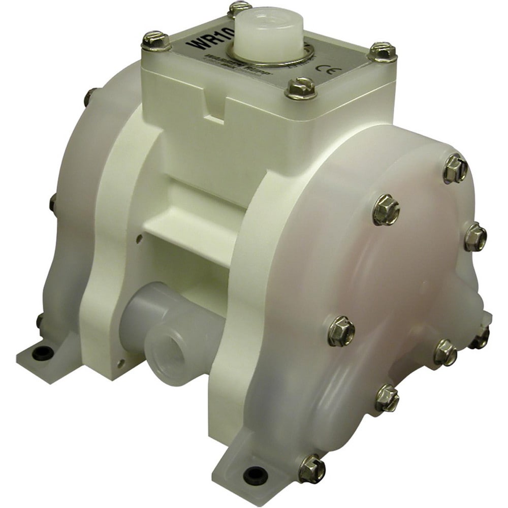 Air-Operated Diaphragm Pumps, Maximum Flow Rate (Gpm - 2 Decimals): 6.80 , Maximum Working Pressure: 100.000 , Thread Type: NPT , Inlet Size: 0.375in  MPN:WR10PP6XPP9.