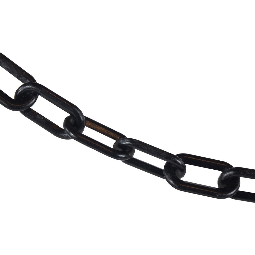 Barrier Rope & Chain, Type: Barrier Chain , Snap End Material: None , Hook Fitting Material: None , Color: Black , Link Type: Straight Link  MPN:50003-50