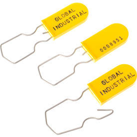 GoVets™ Padlock Seal With Wire Hasp Yellow 1000/Pack 485YL670