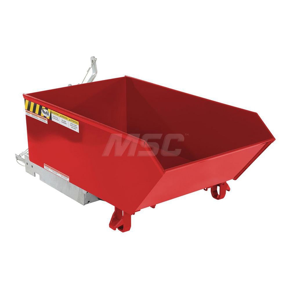 Stationary Tilt Hopper: 6,000 lb Capacity, 27