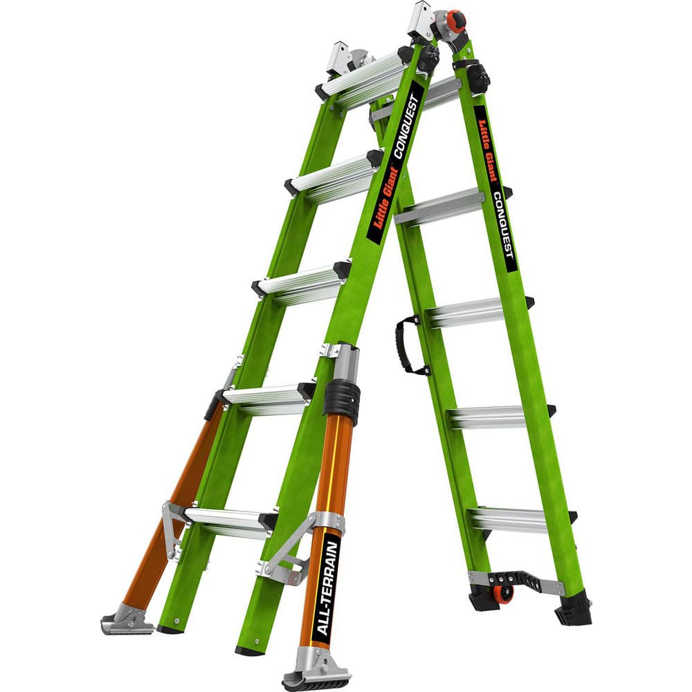 Extension Ladders, Ladder Type: Multi-Use Telescoping Ladder , Load Capacity (Lb. - 3 Decimals): 300.000 , Working Length (Feet): 18  MPN:17102-001