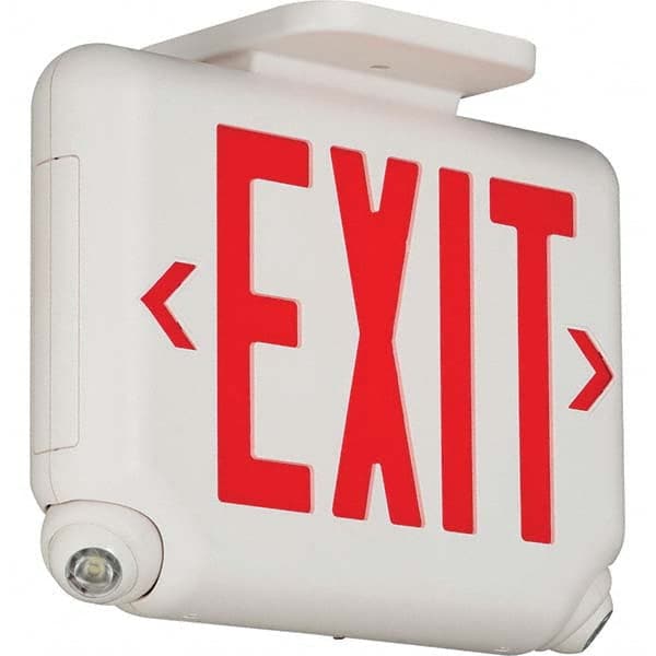 1 Face Ceiling & Wall Mount LED Combination Exit Signs MPN:93041421