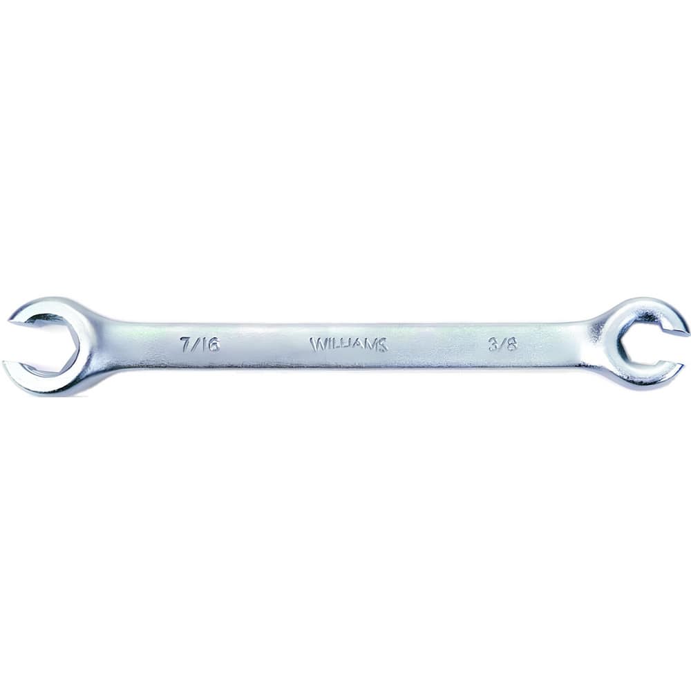 Flare Nut Wrenches, Wrench Type: Open End , Wrench Size: 3/8 x 7/16 in , Head Type: Straight , Double/Single End: Double , Opening Type: 6-Point Flare Nut  MPN:JHW10600