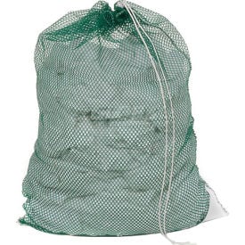 Mesh Bag W/ Drawstring Closure Green 18x24 Medium Weight - Pkg Qty 12 L-524DS-V-GN