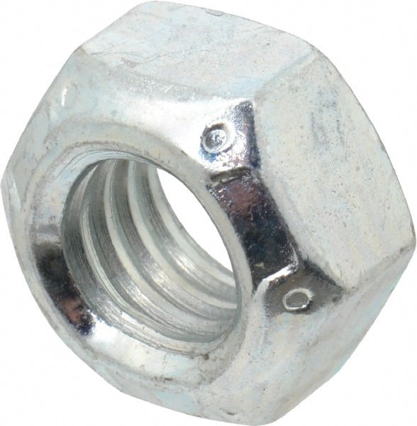 Hex Lock Nut: Distorted Thread, 7/16-14, Grade C Steel, Cadmium Clear-Plated MPN:L52CLC0714