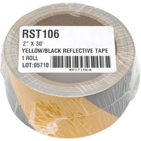 INCOM® Safety Tape Reflective Striped Yellow/Black 2