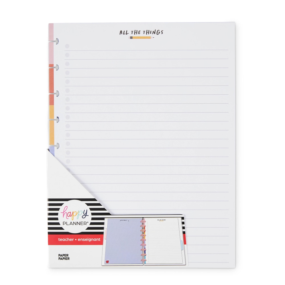 Happy Planner Classic Filler Paper, 40 Sheets, 7in x 9-1/4in, You Rule (Min Order Qty 11) MPN:AFCFP40-086