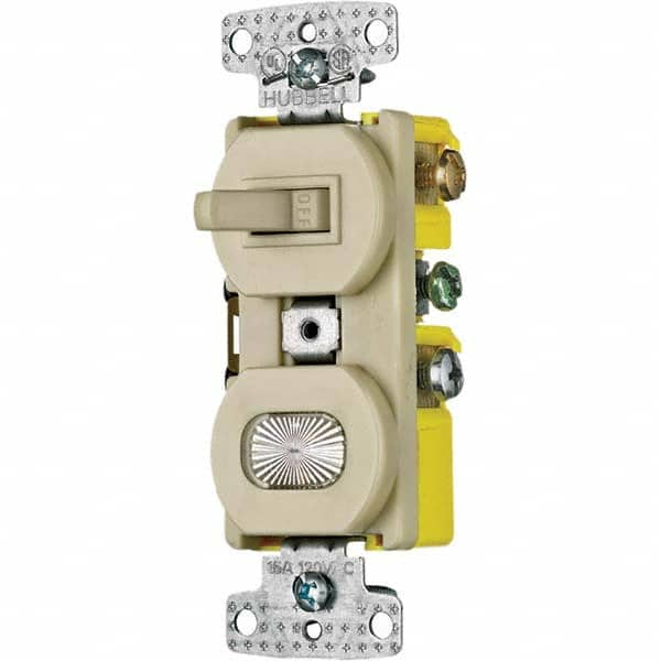 Toggle Switches, Switch Type: General Purpose , Switch Sequence: Off-On , Contact Form: SPST , Actuator Type: Rocker , Terminal Type: Screw  MPN:RC109I