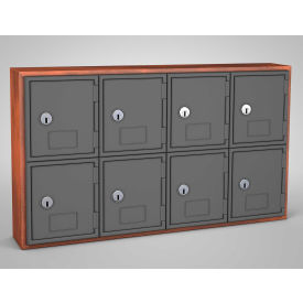 United Visual Products 2-Tier 8 Door Locker w/ Key Lock 24