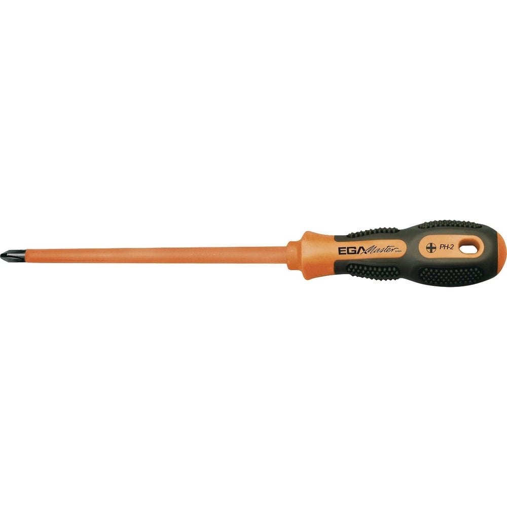 Phillips Screwdrivers, Overall Length (mm): 145.0000 , Handle Type: Comfort Grip, Ergonomic, Non-Slip Grip , Phillips Point Size: #0 , Handle Color: Black  MPN:76628