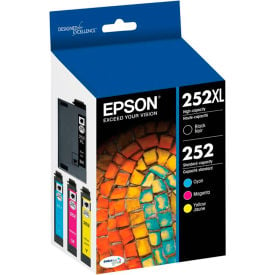 Epson® T252XLBCS (252XL) DURABrite Ultra Ink Black/Cyan/Magenta/Yellow T252XLBCS