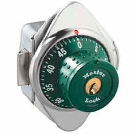 Master Lock® No. 1654MDGRN Built-In Combo Lock for Horizontal Latch Box Locker - Green - RH 4MDGRN165