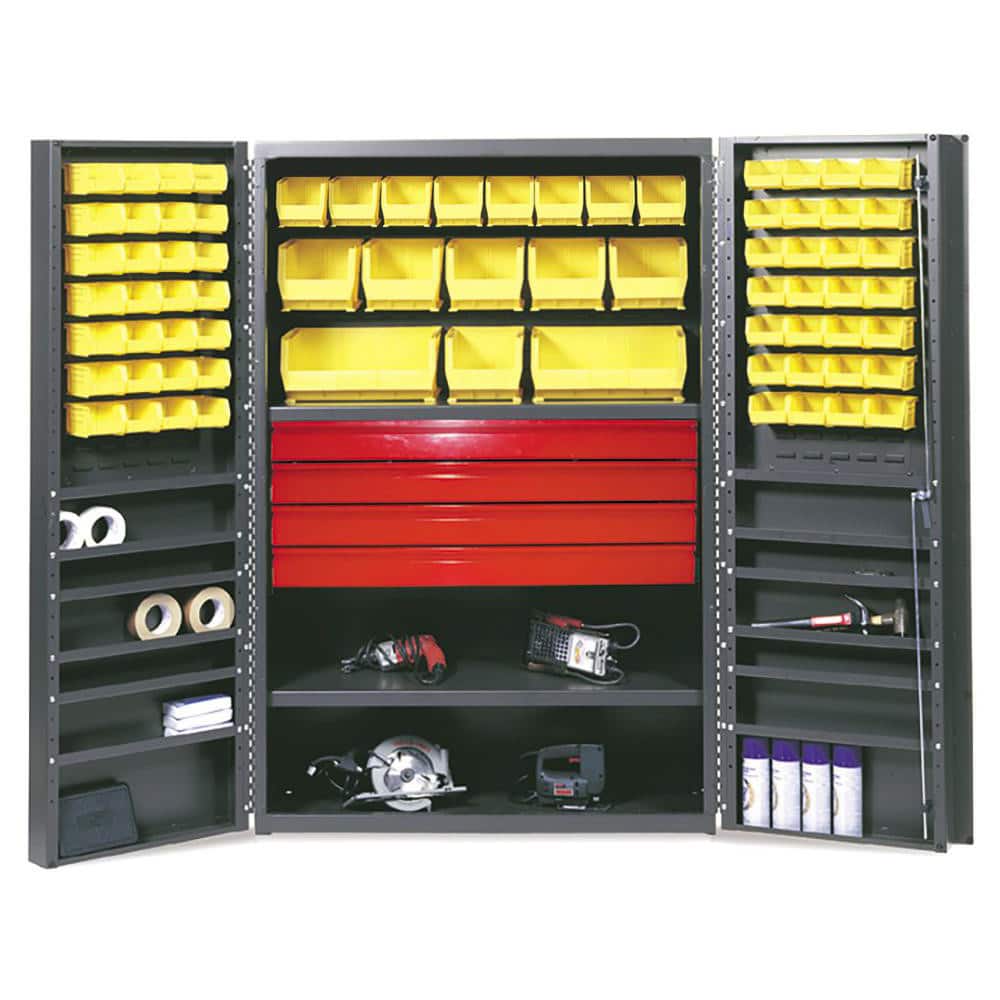 Storage Cabinets, Cabinet Type: Storage , Cabinet Material: Steel , Width (Inch): 48in , Depth (Inch): 24in , Cabinet Door Style: Hinged  MPN:F88128A1