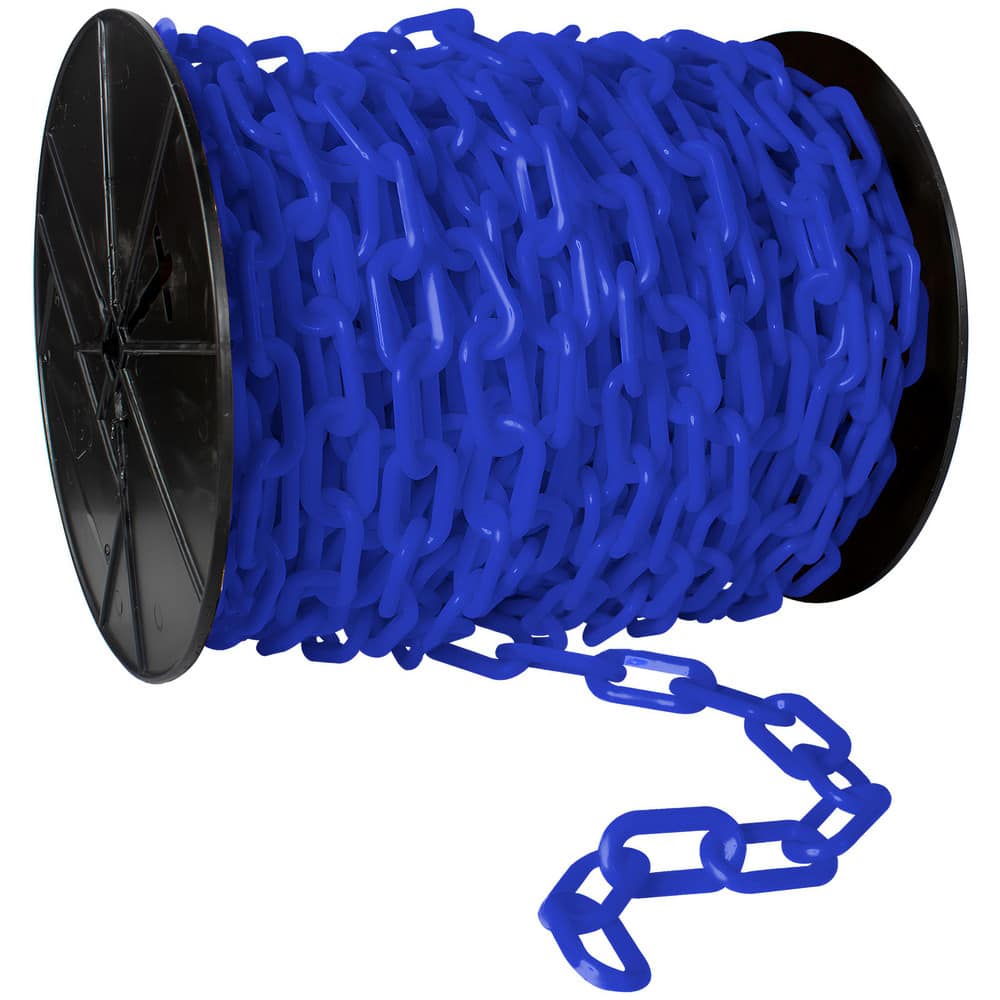 Barrier Rope & Chain, Type: Safety Chain , Snap End Material: Plastic, Polyethylene , Hook Fitting Material: Plastic , Color: Blue , Link Type: Straight Link  MPN:51106