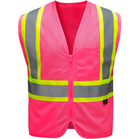 GSS Enhanced Visibility Vest 2XL/3XL Pink 3139-2XL/3XL