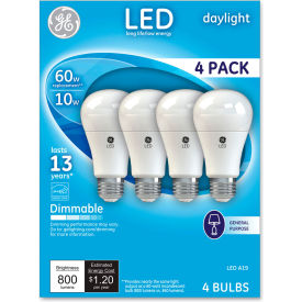 Led Daylight A19 Dimmable Light Bulb 10 W 4/Pack 67616