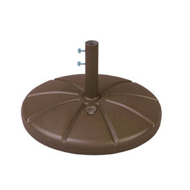 Grosfillex® Resin Outdoor Umbrella Base With Filling Cap Bronze Mist US602137