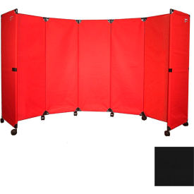 Portable Mobile Room Divider MP10S (4') Black 1707002