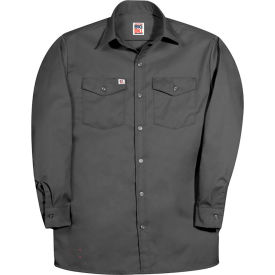 Big Bill Premium Long-Sleeve Button Down Work Shirt M Gray 147-R-CHA-M