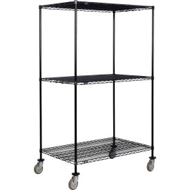 Nexel® 3 Shelf Truck Black Epoxy 36