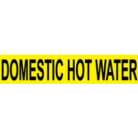 NMC™ Pressure Sensitive Pipe Marker Domestic Hot Water 9