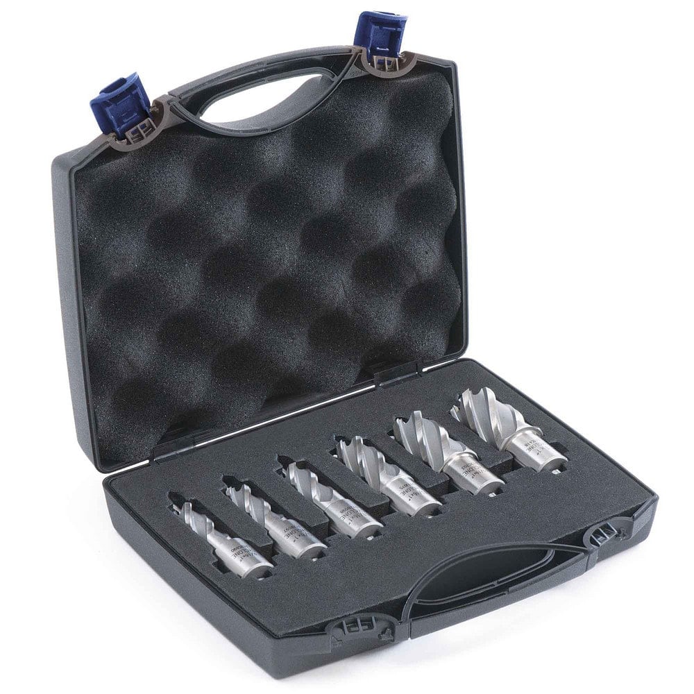 Annular Cutter Set: 6 Pc, 9/16 to 1