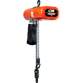 CM VS 1 Ton Electric Chain Hoist 10' Lift 2.6-16 FPM 230V LV10161A103VA