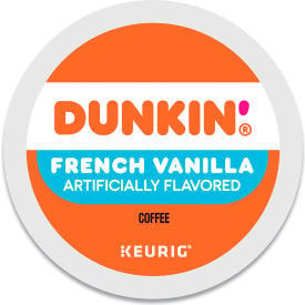 Dunkin® French Vanilla Coffee Regular Medium Ground K-Cup Pods 0.37 oz. Cap. Pack of 22 GMT1268