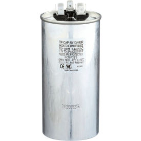 Tradepro® Run Capacitor 70 + 10 MFD 440V Round TP-CAP-70/10/440R