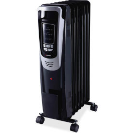 Lorell Mobile Radiator Heater W/ LED Display 1500W Black LLR33568