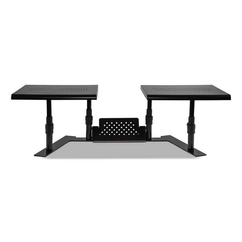 Metal Art ErgoTwin Dual Monitor Stand, 25.6 to 33.1 x 12.6 x 6.2 to 8.6, Black, Supports 20 lb/Shelf MPN:ASP31883